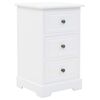 vidaXL Nachtschrank MDF und Kiefernholz 35x32x59 cm