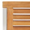 vidaXL Gartenstühle mit Kissen 2 Stk. Massivholz Teak und Stahl