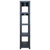 vidaXL Lagerregal Schwarz 250 kg 80 x 40 x 180 cm Kunststoff