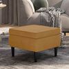 vidaXL Hocker mit Holzbeinen Braun Samt