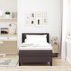 vidaXL Boxspringbett mit Matratze Dunkelbraun 190 x 90 cm Stoff