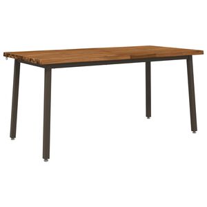 vidaXL Live Edge Esstisch 160 x 70 x 75 cm Massivholz Akazie Natur