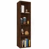 vidaXL B&uuml;cherschrank/TV-Schrank Braun Eichen-Optik 36x30x143 cm
