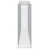 vidaXL Gabionen mit Hochbogen 4 Stk. 400x50x160/180cm Verzinktes Eisen