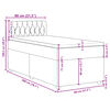 vidaXL Boxspringbett mit Matratze Schwarz 80x200 cm Stoff