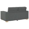 vidaXL 2-Sitzer Sofa Dunkelgrau 120 cm Stoff