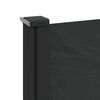 vidaXL Seitenmarkise Ausziehbar Schwarz 200x500 cm