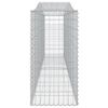 vidaXL Gabionen mit Hochbogen 15 Stk 400x50x100/120cm Verzinktes Eisen