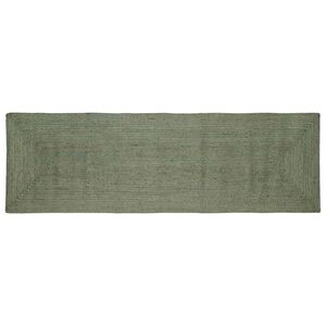 vidaXL Bereichsteppiche Rechtwinklig Olive Gr&uuml;n 80 x 200 cm Jute
