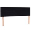 vidaXL Boxspringbett mit Matratze Schwarz 160x210 cm Samt