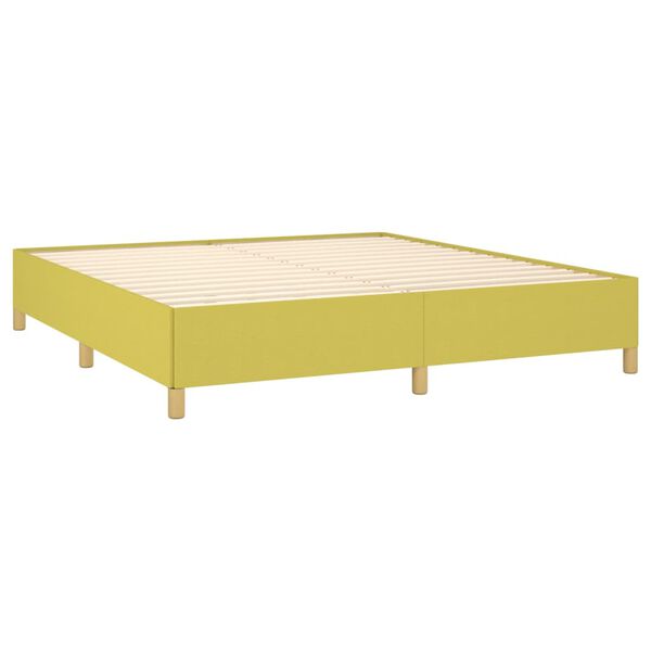vidaXL Bettgestell ohne Matratze Gr&uuml;n 180x200 cm Stoff