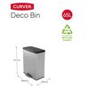 Curver Tretm&uuml;lleimer Deco 65 L Silbern