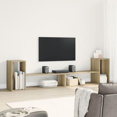 vidaXL TV-Schränke 2 Stk. Sonoma-Eiche 100x30x50 cm Holzwerkstoff