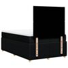 vidaXL Boxspringbett mit Matratze Schwarz 120x190 cm Stoff