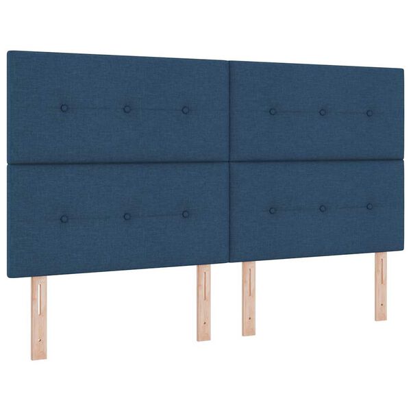 vidaXL Kopfteil mit Kopfteil Blau 180 cm Kunstleder