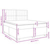 vidaXL Boxspringbett Matratze Cappuccino-Braun 200x200cm Kunstleder