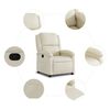 vidaXL Relaxsessel Creme Kunstleder