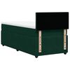 vidaXL Boxspringbett mit Matratze Dunkelgr&uuml;n 80x200 cm Samt