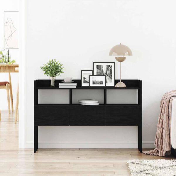 vidaXL Sideboard Schwarz Eichen-Optik 105 x 30 x 70 cm Holzwerkstoff