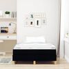 vidaXL Boxspringbett mit Matratze Schwarz 120 x 200 cm Stoff