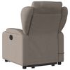 vidaXL Massagesessel mit Aufstehhilfe Taupe Stoff
