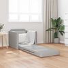 vidaXL Schlafsofa 60cm Wolkengrau Stoff