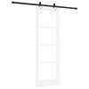 vidaXL Schiebet&uuml;r ORKDAL Wei&szlig; und Schwarz 73,5 x 211 cm