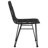 vidaXL Gartenst&uuml;hle 2 Stk. Schwarz 48x62x84 cm PE-Rattan