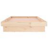 vidaXL Massivholzbett mit LEDs 90x190 cm