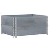vidaXL Pflanzkasten Grau 80x60 cm Massivholz Kiefer