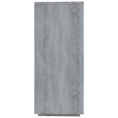 vidaXL Sideboard Grau Sonoma 120x30x75 cm Holzwerkstoff