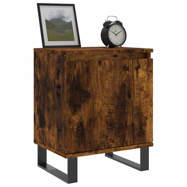 vidaXL Nachttische 2 Stk. R&auml;uchereiche 40x30x50 cm Holzwerkstoff