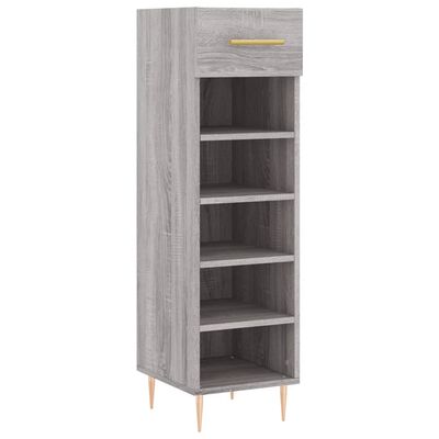 vidaXL Schuhschrank Grau Sonoma 30x35x105 cm Holzwerkstoff