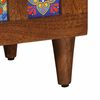 vidaXL Highboard mit T&uuml;r Walnuss 60 x 33,5 x 100 cm Massivholz Mango