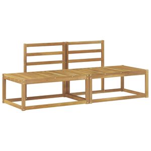 vidaXL Outdoor End Sofa 2 St&uuml;ck Wei&szlig; 182,5 x 63 x 73 cm