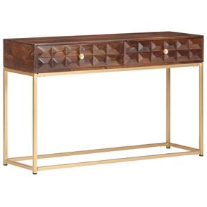 vidaXL Konsolentisch 122x36x75 cm Massivholz Mango