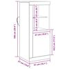 vidaXL LED-Sideboard Schwarz 41 x 37 x 100 cm Holzwerkstoff