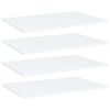 vidaXL B&uuml;cherregal-Bretter 4 Stk. Wei&szlig; 60x40x1,5 cm Holzwerkstoff