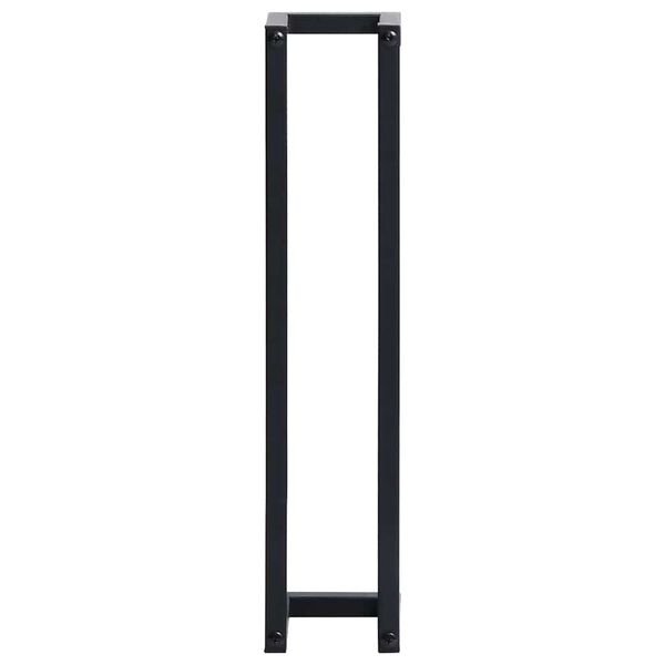 vidaXL Handtuchst&auml;nder Schwarz 12,5x12,5x60 cm Eisen