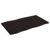 vidaXL Tischplatte 100x60x2 cm Massivholz Eiche Behandelt Baumkante