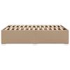 vidaXL Bettgestell Cappuccino-Braun 120x200 cm Kunstleder