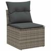 vidaXL Garten-Sofa-Set 13 pcs Grau Poly-Rattan