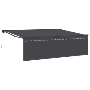 vidaXL Einziehbare Markise Anthrazit 450 x 300 cm