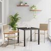 vidaXL Garten Essgruppe mit Kissen 3 pcs Beige Poly-Rattan