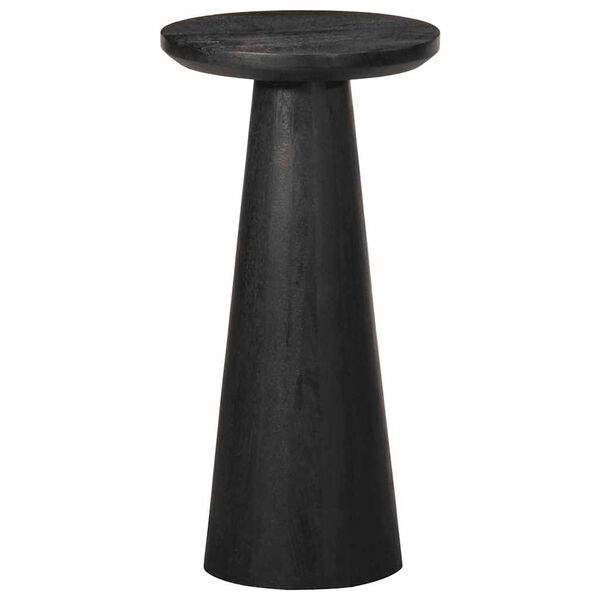 vidaXL Beistelltisch Schwarz &Oslash;30x60 cm Massivholz Mango