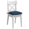 vidaXL Sitzkissen 2 pcs Blau 40 x 40 x 6 cm Stoff