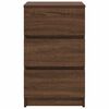 vidaXL Nachttisch mit 3 Schubladen Braun Eichen-Optik 39x35x65 cm