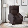 vidaXL Relaxsessel mit Aufstehhilfe Dunkelbraun Stoff