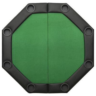 vidaXL Pokertisch Klappbar 8 Spieler Grün 108x108x75 cm