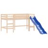 vidaXL Kinderhochbett mit Turm Rosa 90x200 cm Massivholz Kiefer